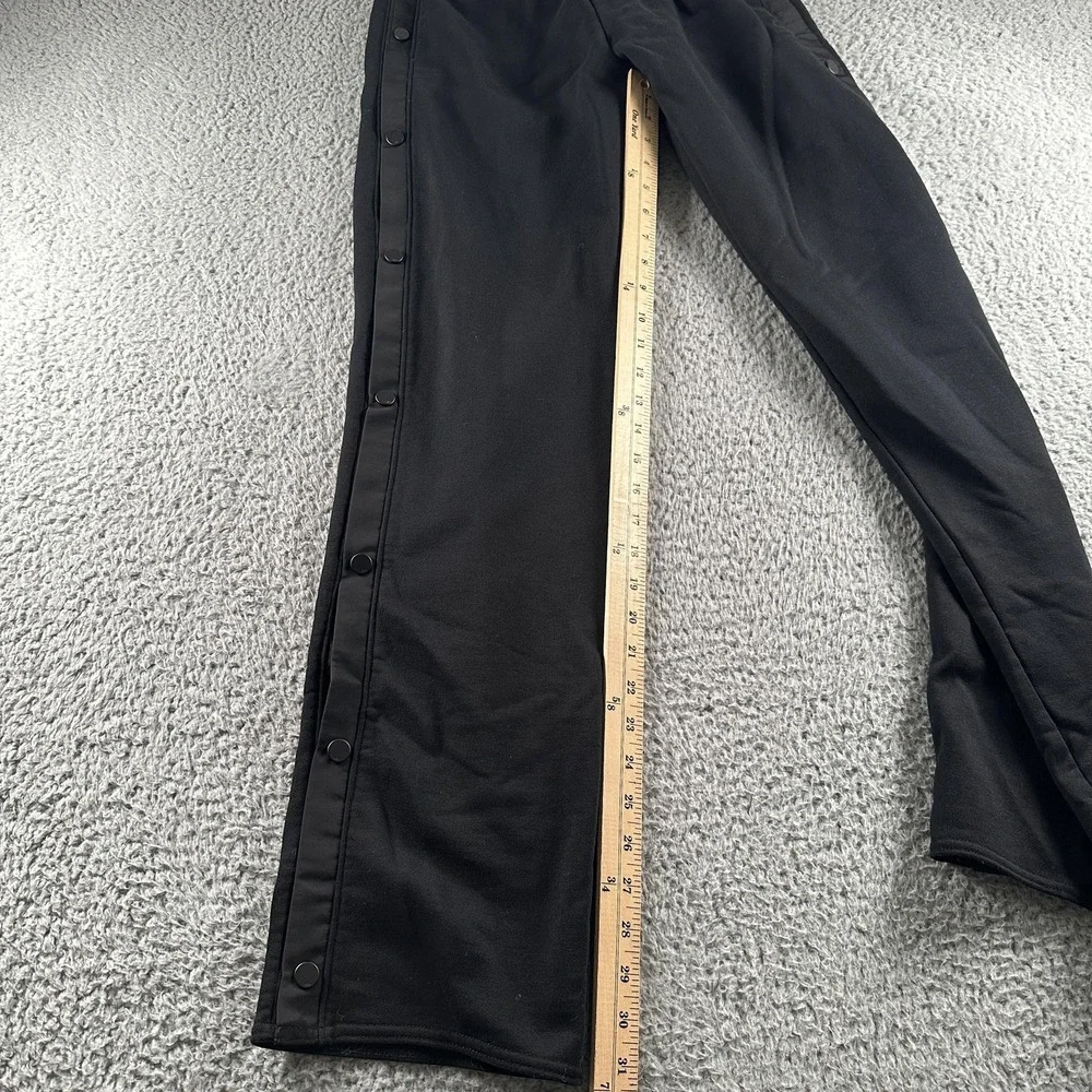 Alo Track Pants Womens S Black Snap Away Tear Away Sweatpants Active Lounge